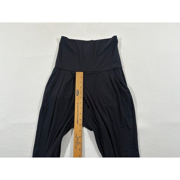 ME+EM Black Modal Elastane Foldover Waist Straight Leg Lounge Pants Stretch Sz 8 - Picture 5 of 12